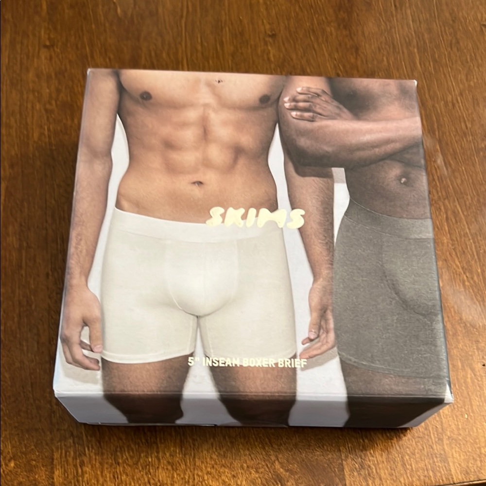 SKIMS Men's Boxer Briefs - Gunmetal